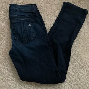 rag & bone zipper Capri jean